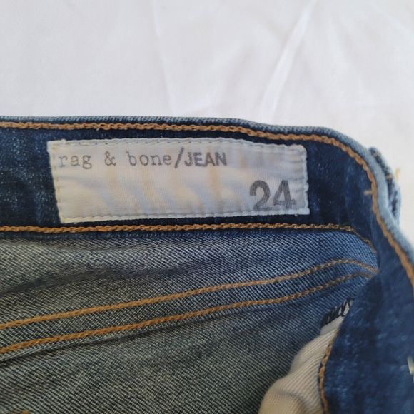 Rag & Bone Women Skinny Jeans Medium Wash Size 24 Preston W1502K520 (28" inseam) - Picture 5 of 14